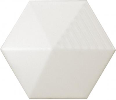 Настенная плитка Equipe 23030 Magical 12.4x10.7 белая матовая 3d узор / моноколор