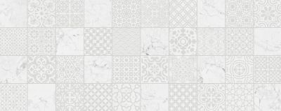 Напольная плитка Porcelanosa 100280758 Deco Fontana Brillo 59.6x150 белая глянцевая с орнаментом