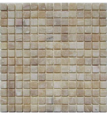 Мозаика FK Marble 30086 Classic Mosaic Onyx Yellow M073-20-8T 30.5x30.5 бежевая матовая