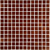 Мозаика Ezarri Niebla 2504-А 31.3х49.5 коричневая глянцевая