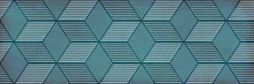 Настенная плитка LASSELSBERGER CERAMICS 1664-0185 Парижанка 20x60 бирюзовый матовый геометрия