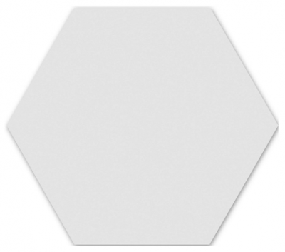 Керамогранит WOW 113932 Floor Tiles Hexa Ice White Matt 20x23 белый глазурованный матовый моноколор
