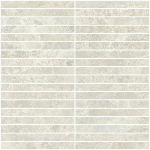 Мозаика Coliseum 610110000970 Да Винчи Уайт Стрип / Da Vinci White Mosaico Strip 30х30 белая натуральная под камень