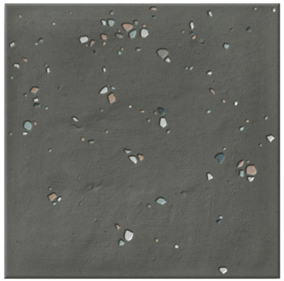 Керамогранит WOW 126394 Stardust Pebbles Nero 15x15 антрацитовый глазурованный матовый под камень