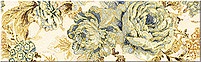Бордюр Azori 583391001 Arezzo Blu Alba 20.1x6.2 голубой глазурованный матовый флористика