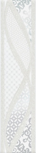 Бордюр Kerama Marazzi HGD\A314\13000R Руаяль 30x7.2 белый глянцевый с орнаментом