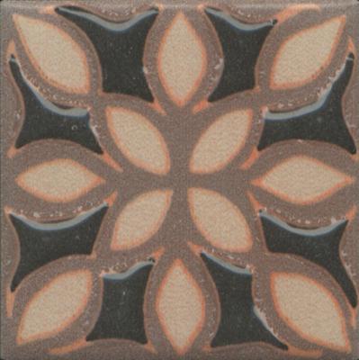 Напольная вставка Kerama Marazzi OS\C175\21052 Анвер 4.85x4.85 коричневая глянцевая с орнаментом