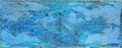 Настенная плитка Cifre Montblanc Blue 20x50 голубая глянцевая под камень