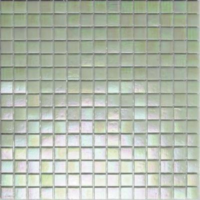 Мозаика ROSE MOSAIC WA22 Rainbow (размер чипа 20x20 мм) 32.7x32.7 оливковая глянцевая моноколор перламутр