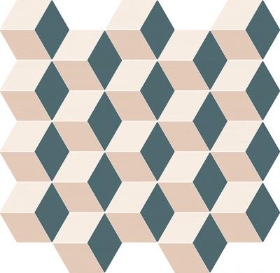 Настенный декор Italon 600110000786 Элемент Мозаика Куб Колд / Element Mosaico Cube Cold 30.5X33