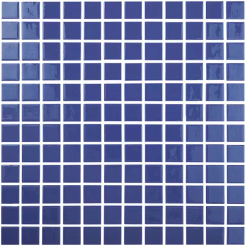Мозаика Vidrepur 1043528 Colors № 803 (на бумаге) 31.7x31.7 синяя глянцевая оттенки цвета, чип 25x25 квадратный