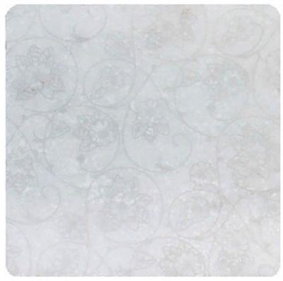 Декор Stone4Home С0002622 White Marble Motif №6 10x10 белый матовый с орнаментом