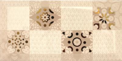 Декоративная плитка Absolut Keramika Decor Ornamento Cava 10x20 бежевая глянцевая с орнаментом