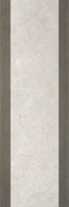 Incanto 572 300x900 Wall Floral Decor White Glossy 