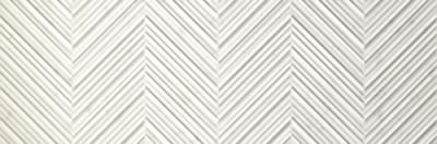 Настенная плитка Fap Ceramiche fNX3 Roma Peak Carrara Brillante 30.5x91.5 белая матовая с орнаментом