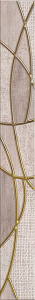 Бордюр Azori 585741001 Pandora Latte Charm 63x7.5 бежевый глазурованный матовый 