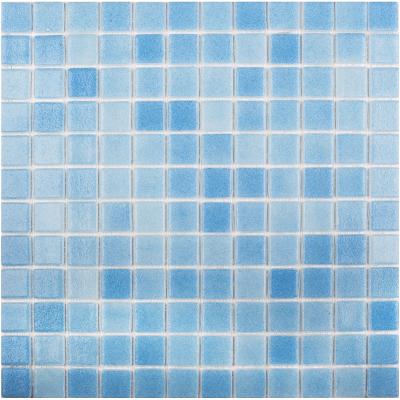 Мозаика Vidrepur С0001924 №501 (на сетке) 31.7х31.7 голубая глянцевая / противоскользящая, чип 25x25 квадратный