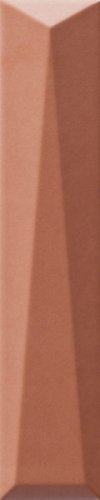 Настенная плитка Ava La Fabbrica 192095 Up Lingotto Avana  Glossy 5x25 коричневая глянцевая моноколор выпуклая
