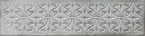 Керамогранит Cifre CFR000010 Drop Relieve Pearl 7.5x30 серый глянцевый с орнаментом