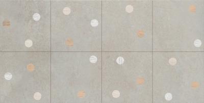 Настенная плитка Creto BD_A0013 Naomi Confetti 30х60 коричневая матовая под бетон с узорами