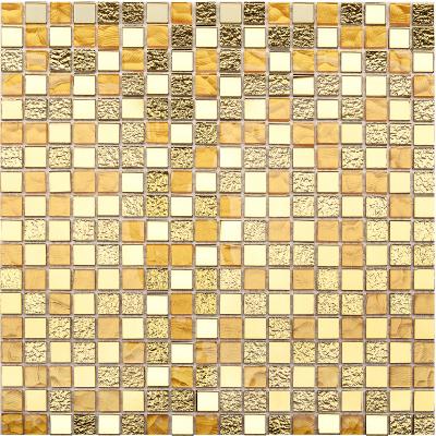 Мозаика Star Mosaic Gold 30x30 золотая глянцевая, чип 15x15 квадратный