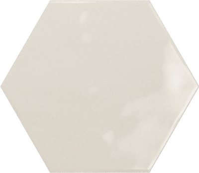 Настенная плитка Ribesalbes Ceramica PT03137 Geometry Hex Creme Glossy 17.3x15 бежевая глянцевая моноколор