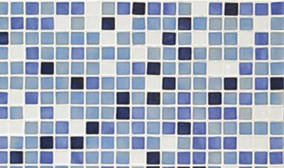Мозаика Ezarri Растяжка Azul №4 49.5x49.5 голубая глянцевая