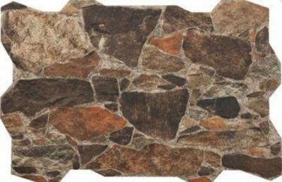 Настенная плитка Muralla Arenal 40x60 коричневая матовая под камень