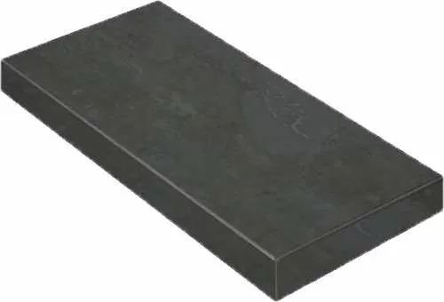 Ступень угловая Italon 620070001358 Surface Steel Angolare Dx / Серфейс Стил правая 33x160 черная матовая под камень