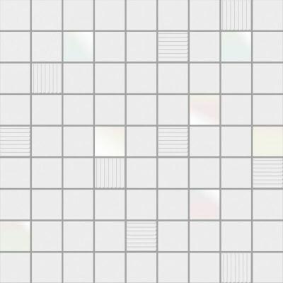 Blak&White-Mosaico Cubic White 31.6х31.6