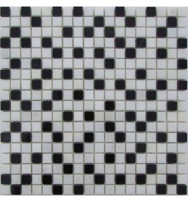 Мозаика FK Marble 35350 Mix Mosaic Checkers 15-6P 30.5x30.5 микс полированная