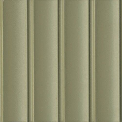 Декоративная плитка Kerama Marazzi SOA005 Аква Альта 1 20x20 зеленая матовая / структурная полосы моноколор