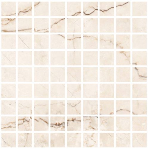 Мозаика Varmora Herican Tusk 30.8х30.8 глазурованная матовая под мрамор, чип 32х32 мм квадратный