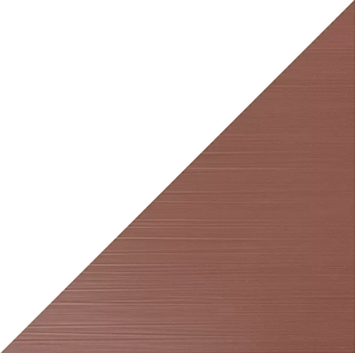 Декор Italon 600080000397 Element Argilla Edge triangolo / Элемент Арджилла Эдж 24x24 коричневая матовая моноколор полосы