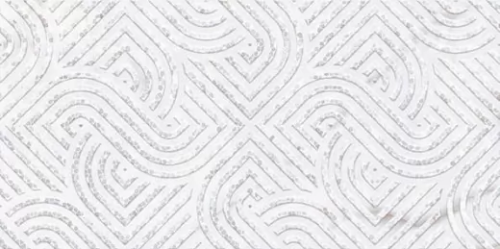Настенная плитка Primavera TP3662H Титания декор 30x60 белая глянцевая с орнаментом