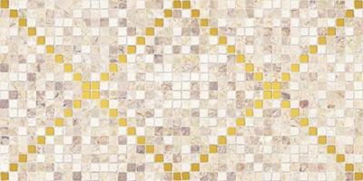 Декоративная плитка Laparet х9999209327 Arte 40x20 темно бежевая глазурованная глянцевая / неполированная под камень / под мозаику
