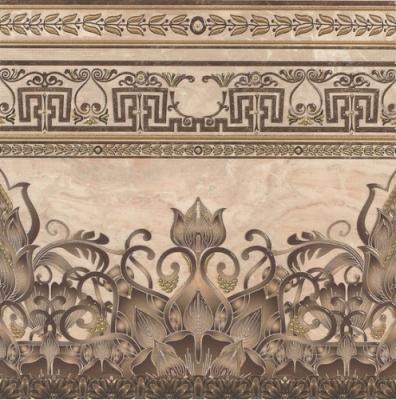 Декор Stynul Bordura G.Dabo Beige 45x45 бежевый глянцевый с орнаментом