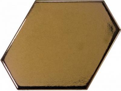 Настенная плитка Equipe 23835 Scale 10,8x12,4 золотая глянцевая моноколор