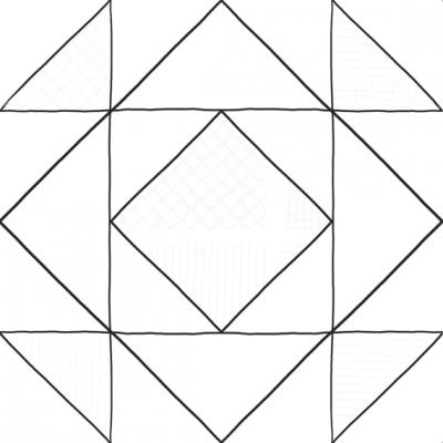 Керамогранит LASSELSBERGER CERAMICS 6032-0432 Домино 30х30 белый матовый геометрия