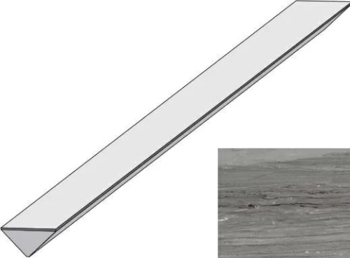 Керамогранит Atlas Concorde Marvel LD5S Morning Sky Corner 50 1.4x50 серый глянцевый под камень