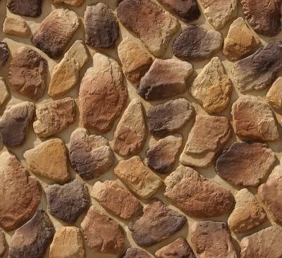 Камень искусственный White Hills 605-40 Хантли 11x5 / 28x22.5 / вариативный размер коричневый рельефный / матовый