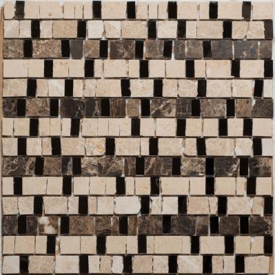 Мозаика Orro mosaic GLORY I 30x30 микс бежевая/коричневая, чип разноформатный