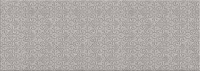 Настенная плитка Eletto Ceramica 506291101 Agra Grey Arabesko 25.1x70.9 серая матовая с орнаментом