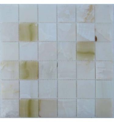 Мозаика FK Marble 35509 Classic Mosaic White Onyx 48-6P 30.5x30.5 белая полированная