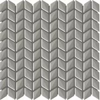 Мозаика Ibero Materika Mosaico Smart Dark Grey 29.6x31 серая матовая, чип ромб