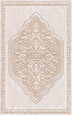 Декоративная плитка Global Tile 10301002110 Ternura орнамент 40x25 бежевая матовая под камень