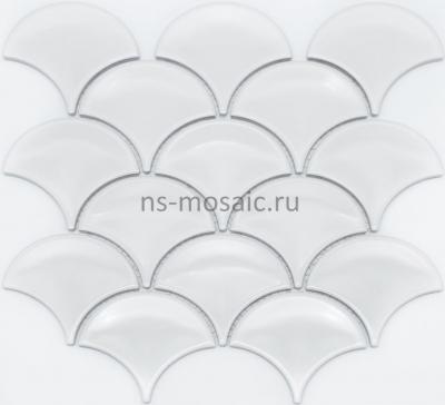 Мозаика NSmosaic RUSTIK PS7300-42 273х259 белая глянцевая
