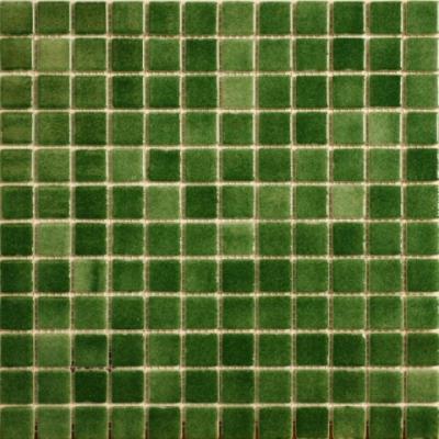 Мозаика Vidrepur Colors 507 Мозаика (на сцепке) 31.7х39.6 зеленая глянцевая под мозаику