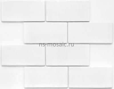 Мозаика NSmosaic RUSTIK PQ73150-03 315х310 белая глянцевая