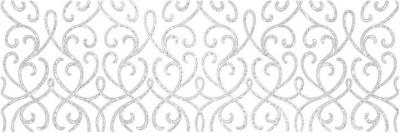 Декоративная плитка Laparet 17-03-01-1171-0 х9999132690 Eridan 60x20 белая глазурованная матовая / неполированная под мрамор / с узорами